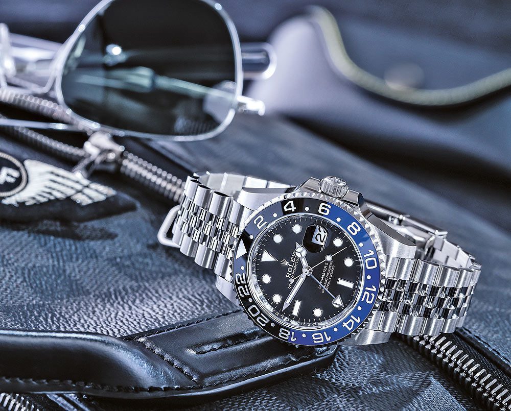Rolex GMT Master II Batman reclining 1000