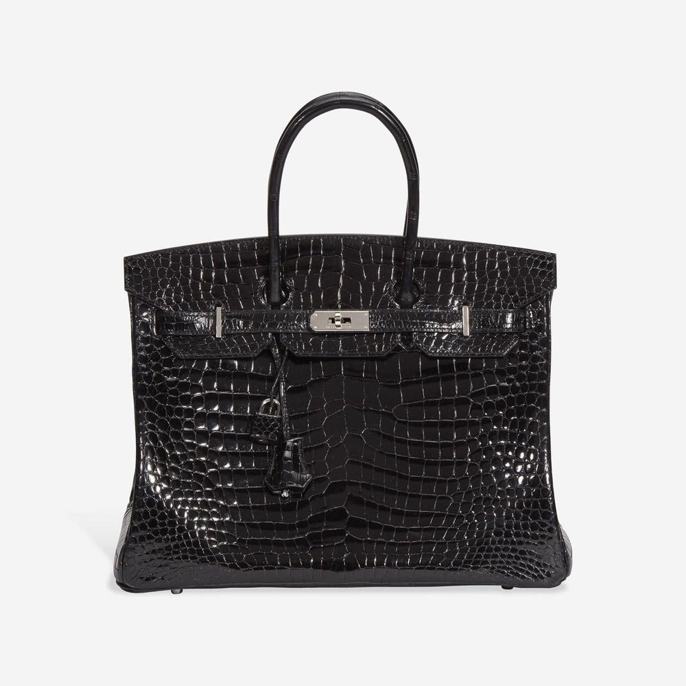 How did Birkin bags come around ? 2 large black crocodile hermes birkin 25 bag e9c85d2bac