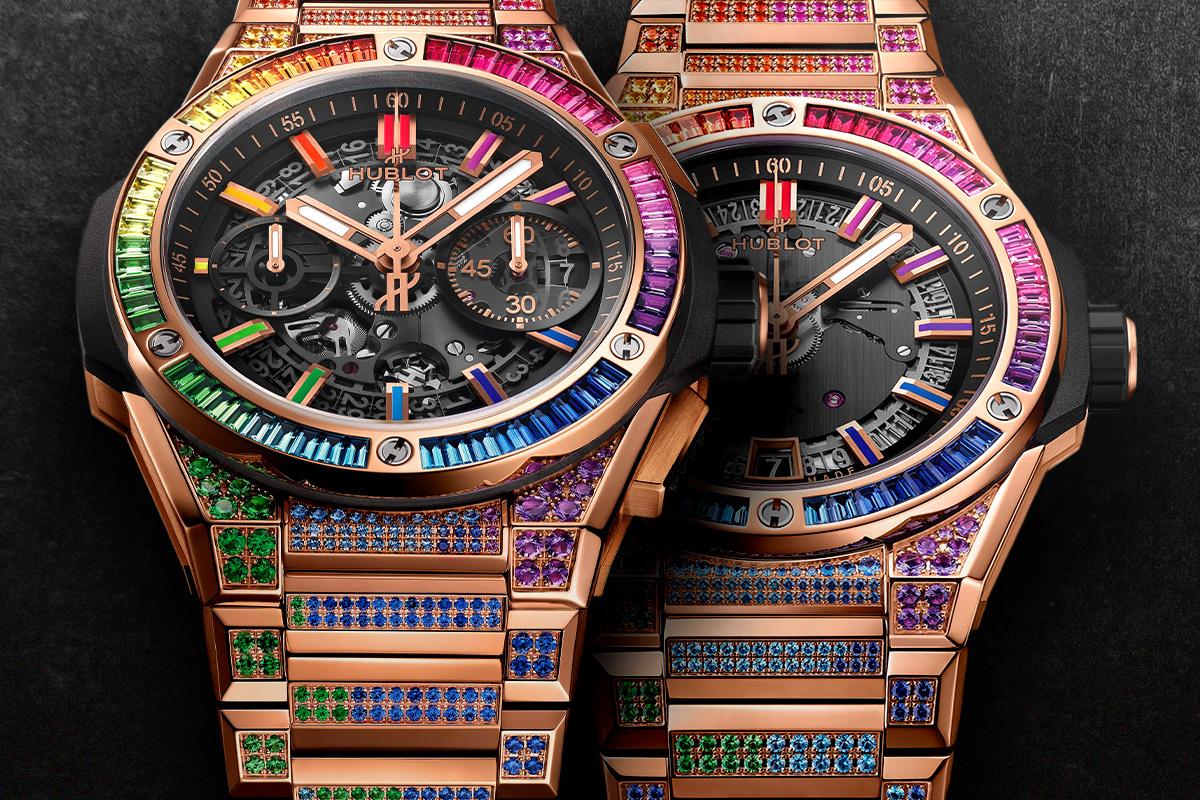 Hublot Big Bang Integrated King Gold Rainbow 456.OX .0180.OX .3999 and 451.OX .1180.OX .3999