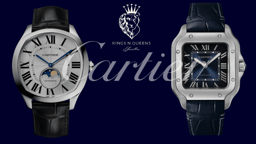 THESE Luxury Watches Are Under four thousand pounds! Cartier Santos 100 & Cartier Drive Moonphase 5 Untitled 1920 x 1080 px 11