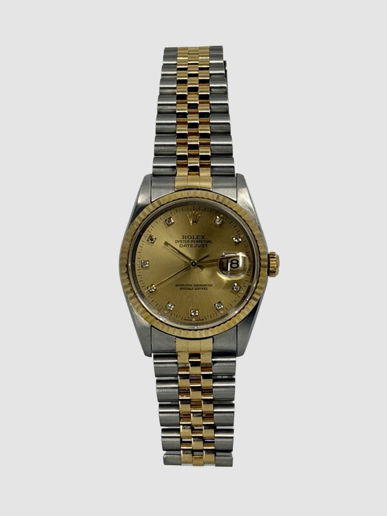 Rolex 16233 Champagne Diamond Datejust 36mm 1995