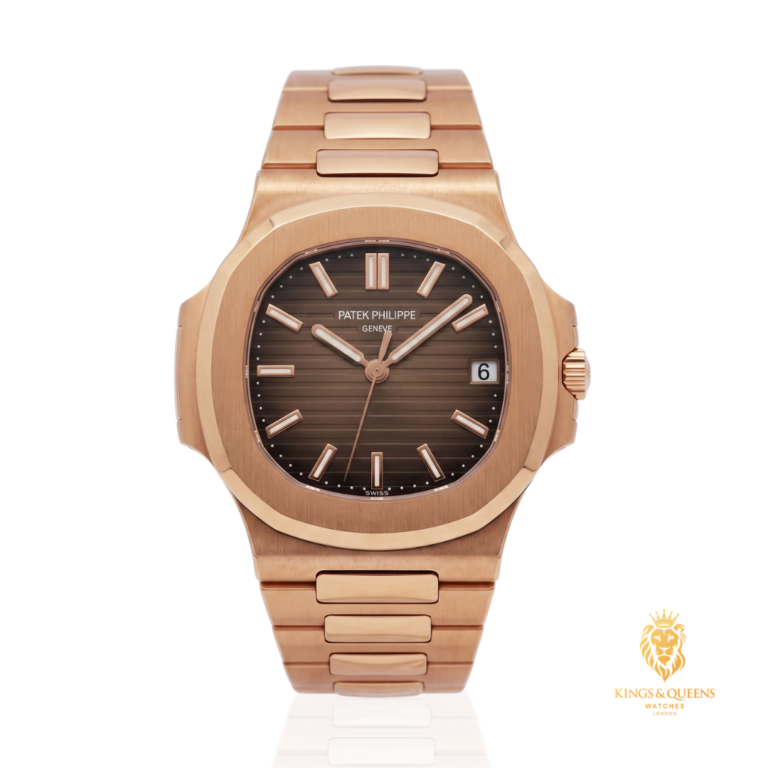 Patek Philippe Nautilus 5711/1R-001 in rose gold with a brown dial