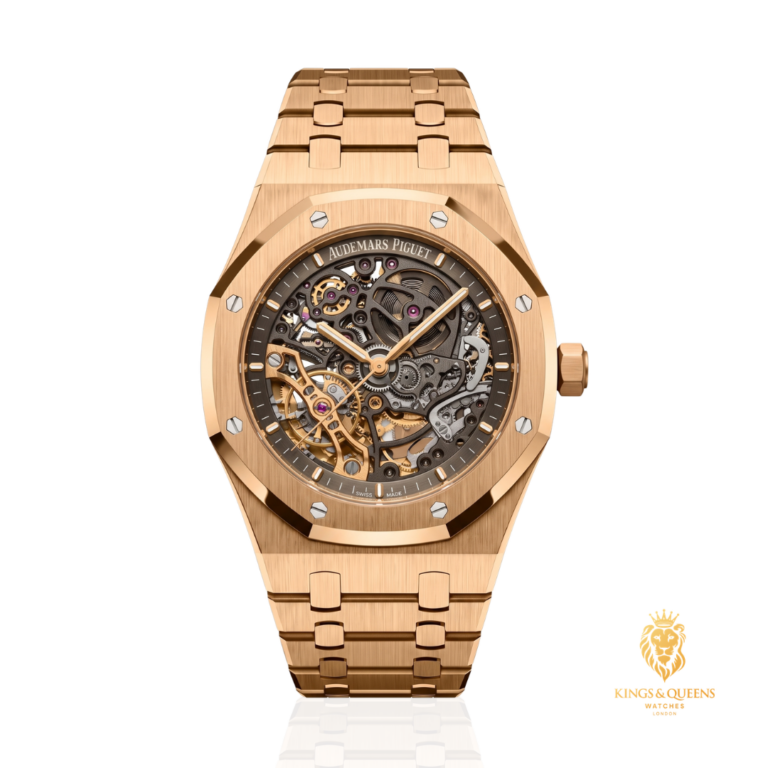 Audemars Piguet Royal Oak 15407OR openworked skeleton in pink gold