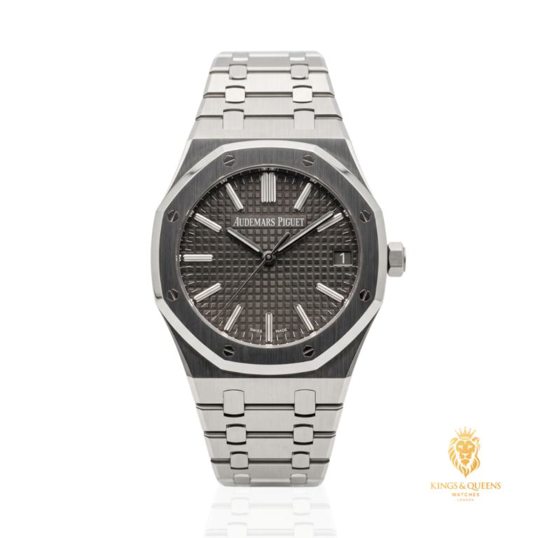 Audemars Piguet Royal Oak 15500ST in steel with a grey Grande Tapisserie dial
