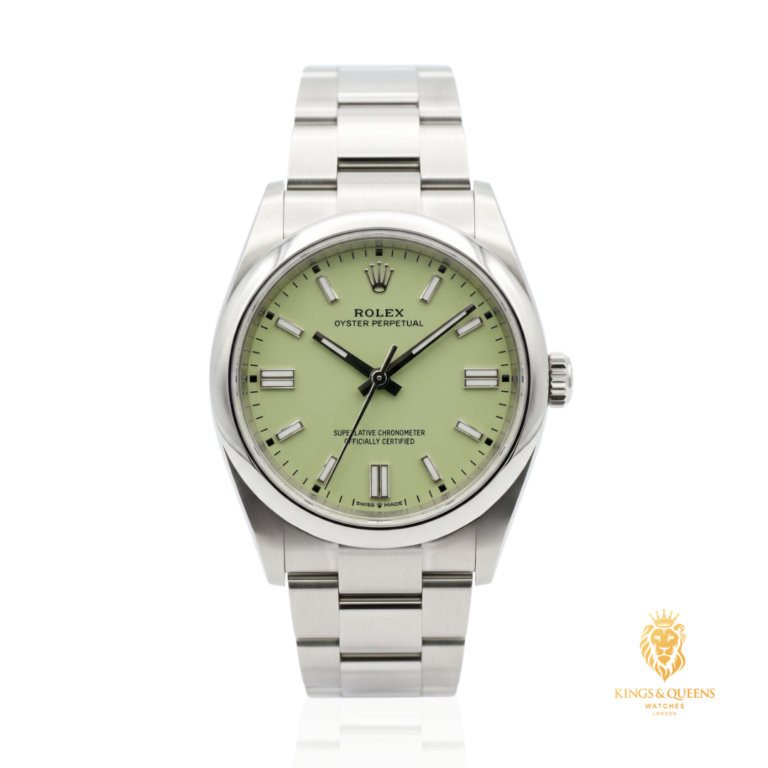 Rolex Oyster Perpetual 36 126000 with a pistachio dial