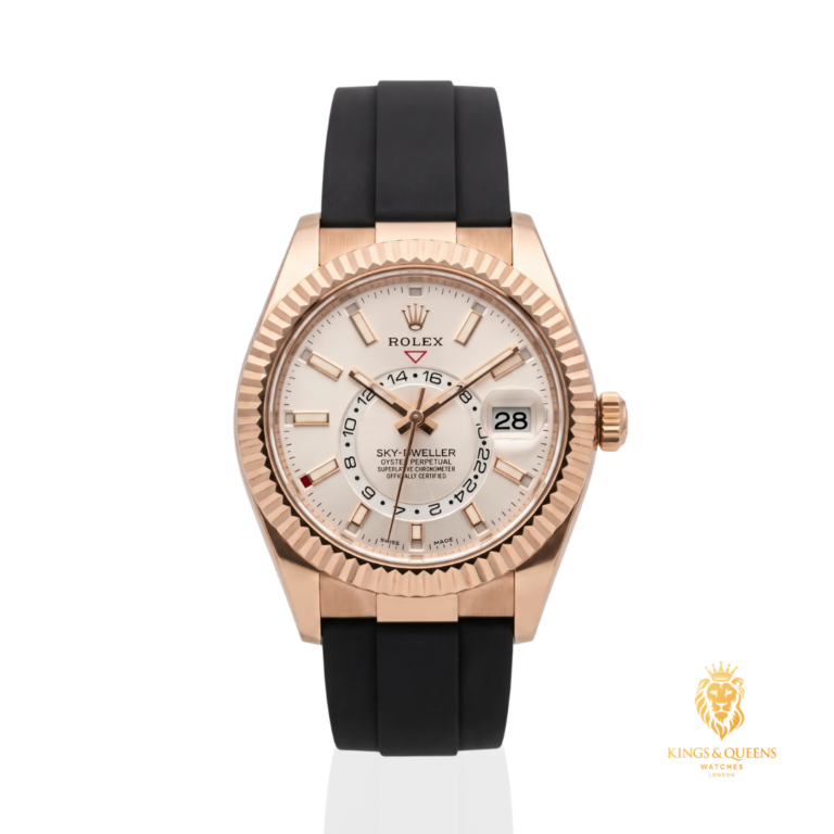 Rolex Sky-Dweller 326235 in Everose gold with a white dial