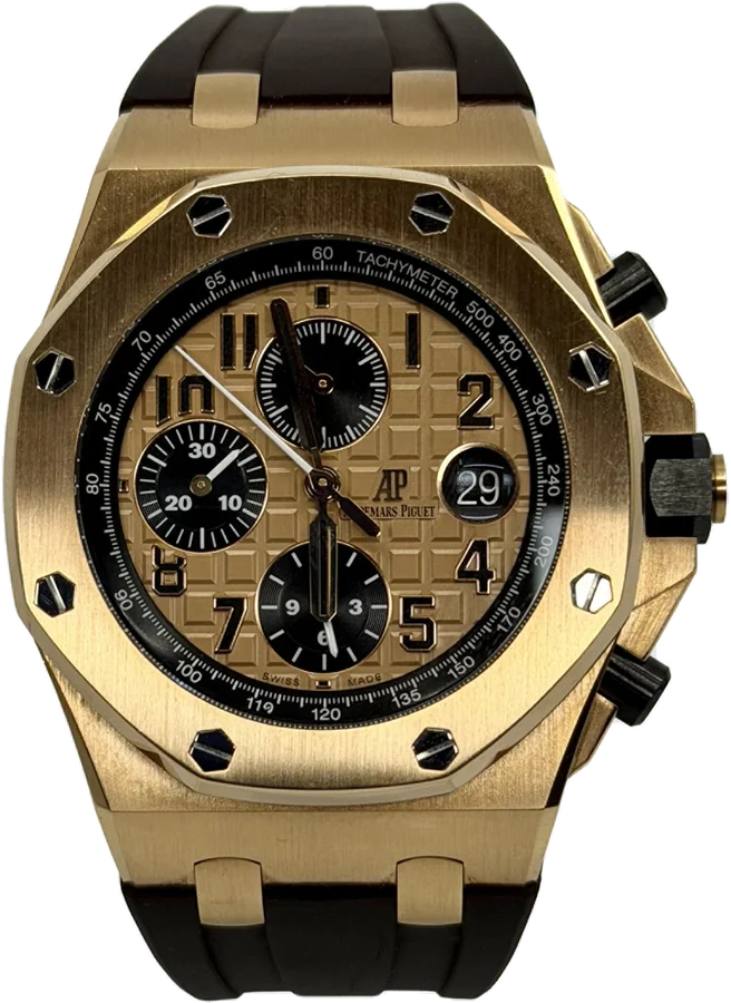 Audemars Piguet Royal Oak Offshore, Champagne dial, Rose Gold