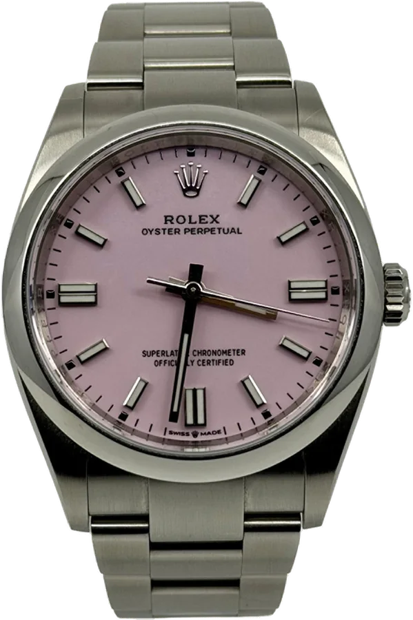 Rolex Oyster Perpetual, Purple dial, Steel