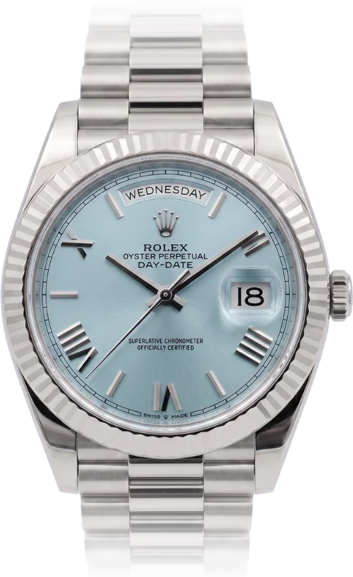 Rolex Day-Date, Blue dial, Platinum