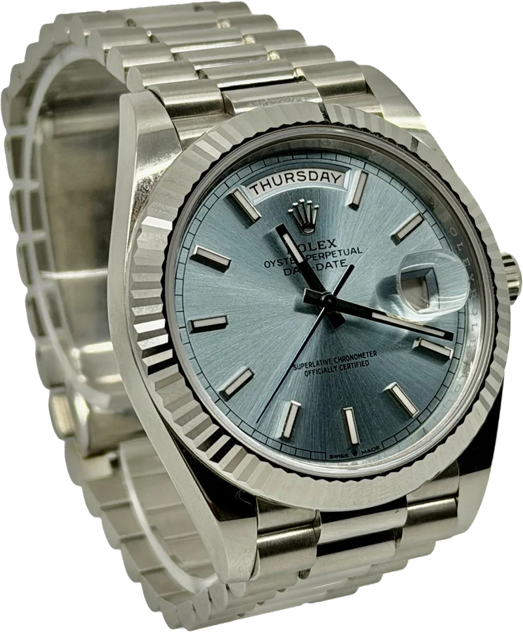Rolex Day-Date, Blue dial, Platinum