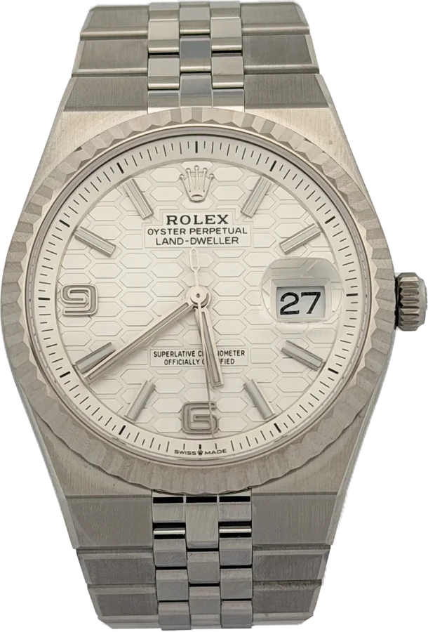 Rolex Land-Dweller, White dial, Steel