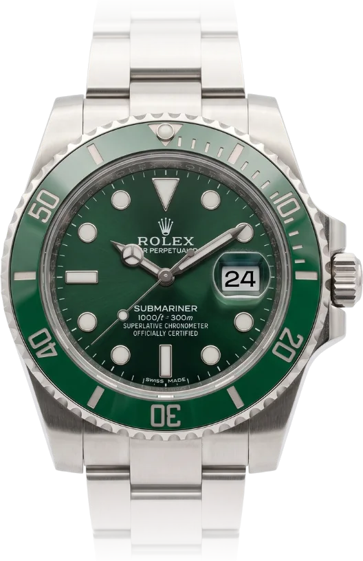 Rolex Submariner, Green dial, Steel
