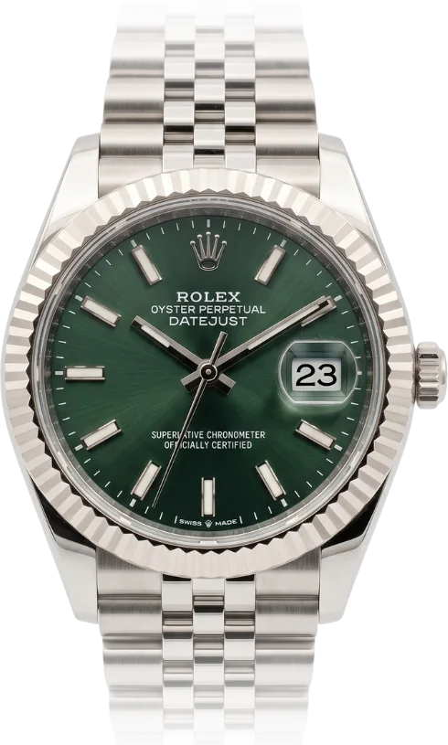 Rolex Datejust, Green dial, Steel