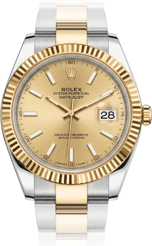 Rolex Datejust II, Champagne dial, Steel & Yellow Gold