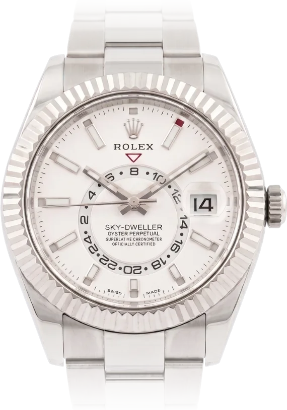 Rolex Sky-Dweller, White dial, Steel
