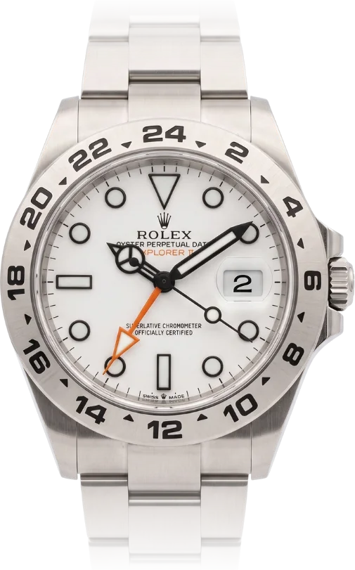 Rolex Explorer II, White dial, Steel