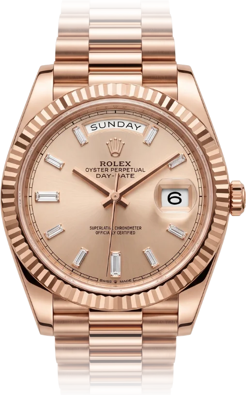 Rolex Day-Date, Sundust dial, Rose Gold