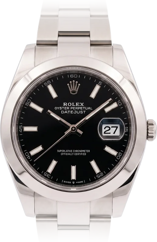 Rolex Datejust, Black dial, Steel