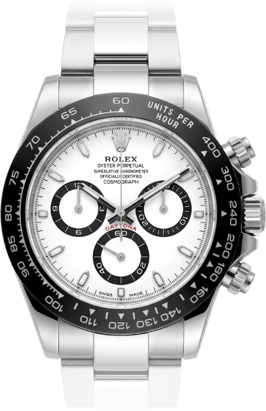 Rolex Daytona, White dial, Steel
