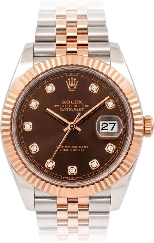 Rolex Datejust, Chocolate dial, Steel & Rose Gold